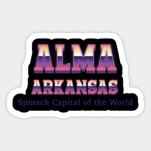 Alma Arkansas Sticker